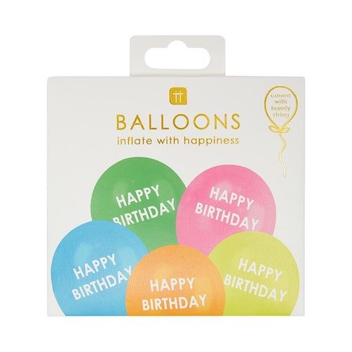 Happy Birthday Latex Balloons