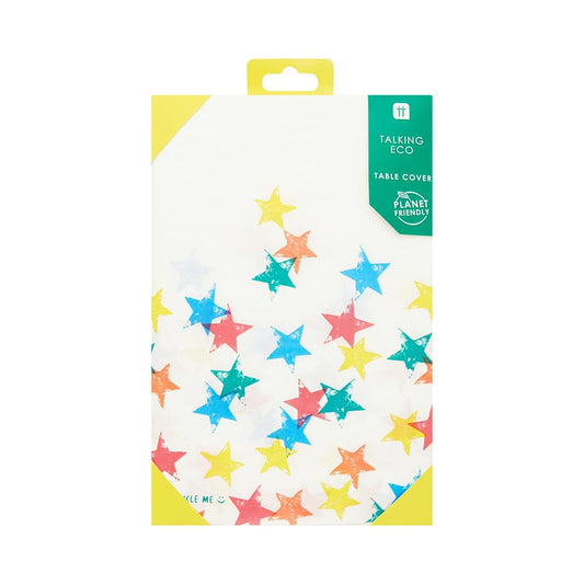 Rainbow Star Paper Table Cover