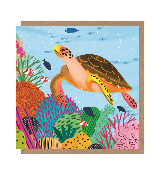 Underwater Turtle Card