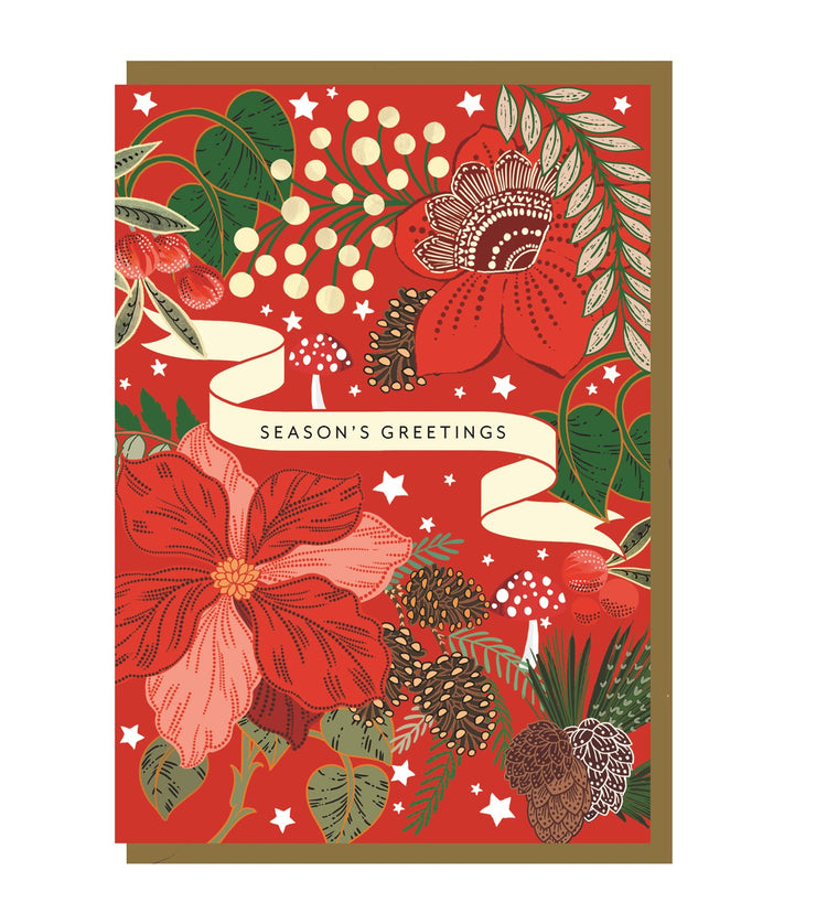 Seasons Greetings Scroll Card