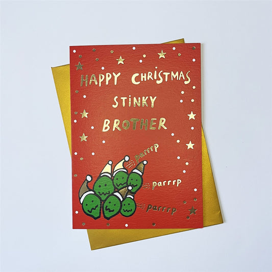 Stinky Bro Xmas Card