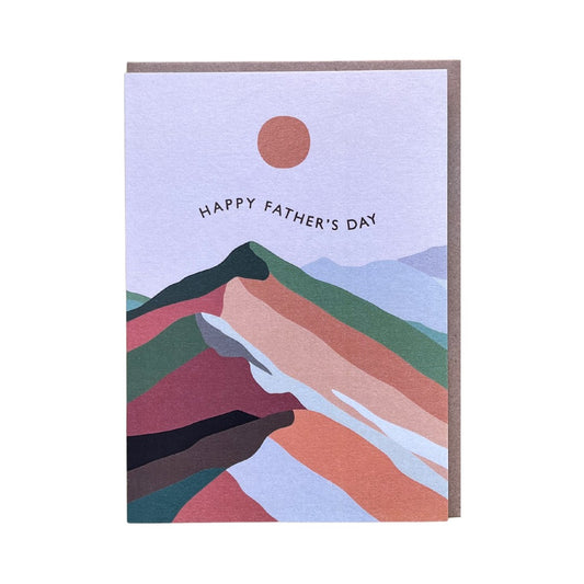 Happy Father's Day Mountains Card