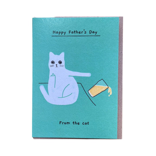 Happy Fathers Day From Ken the Cat Card