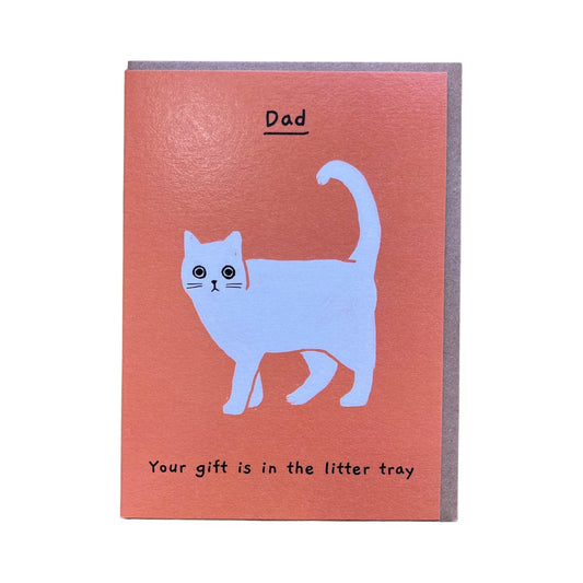 Gift in the Litter Tray Card