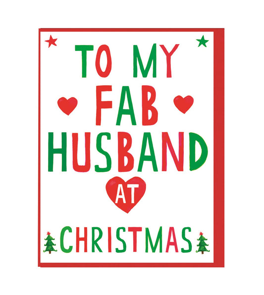 Xmas Fab Husband Mini Card