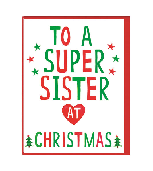 Xmas Super Sister Mini Card