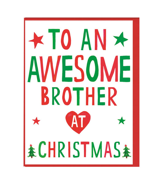 Xmas Awesome Brother Mini Card