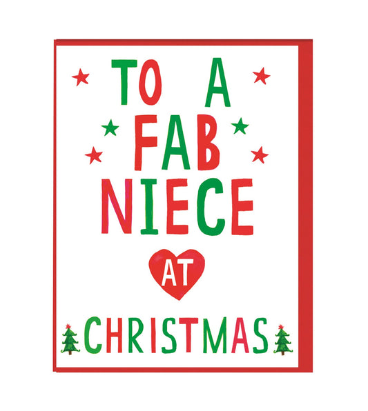 Xmas Fab Niece Mini Card