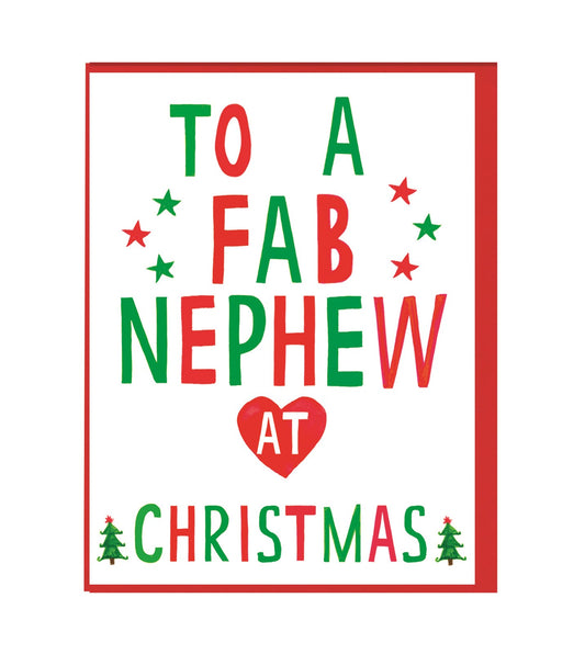 Xmas Fab Nephew Mini Card