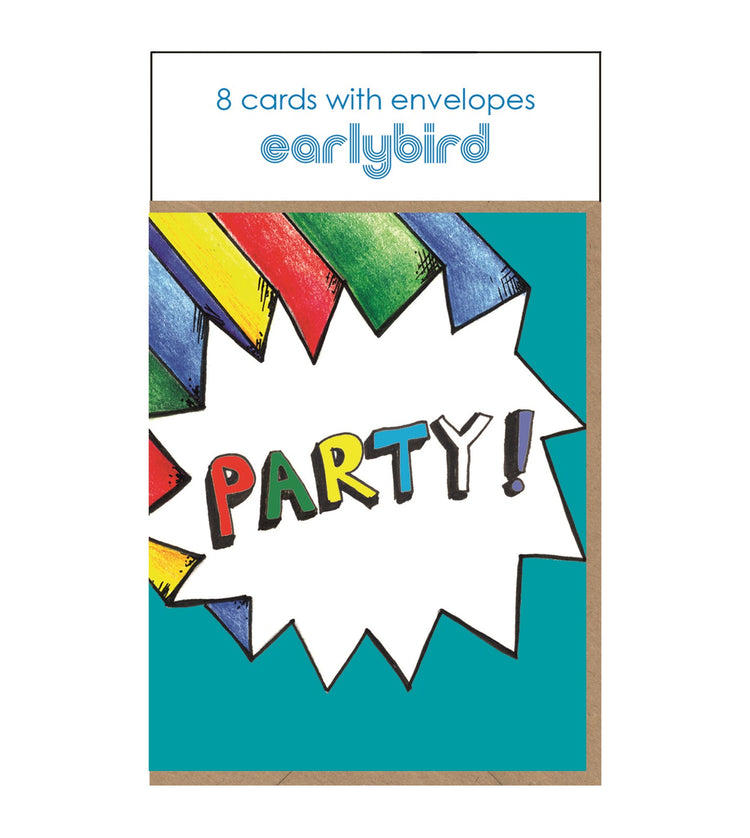 Pop Party Invite Pack (Blue)