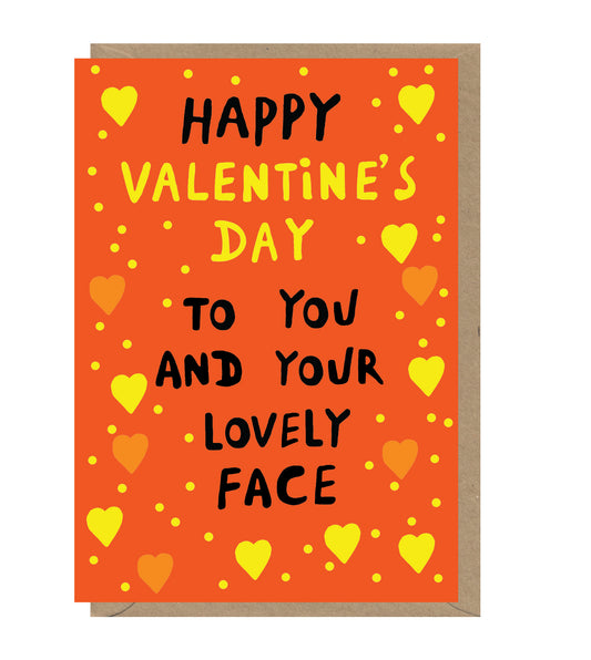 Valentine's Day Lovely Face Card