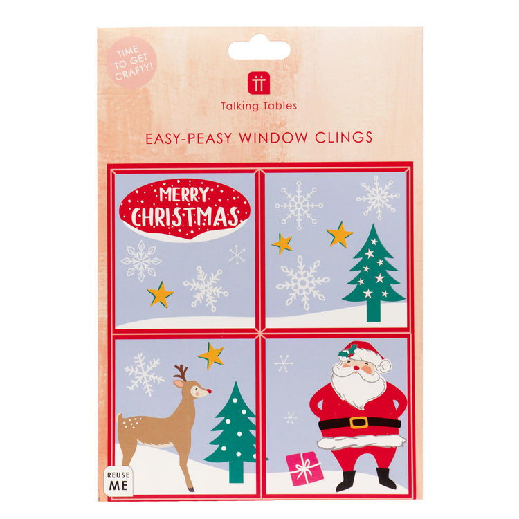 Easy Peasy Santa Window Clings