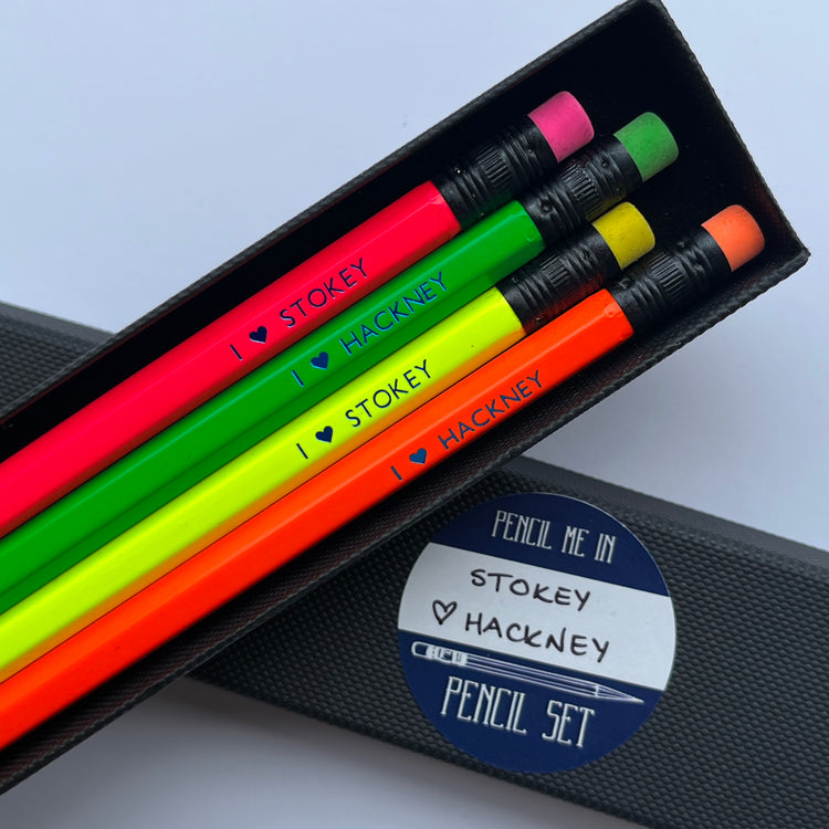 I love Stokey & Hackney Pencil Set